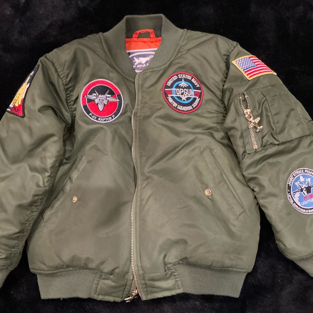 Up and Away Flight Bomber Jacket Youth Size 7
